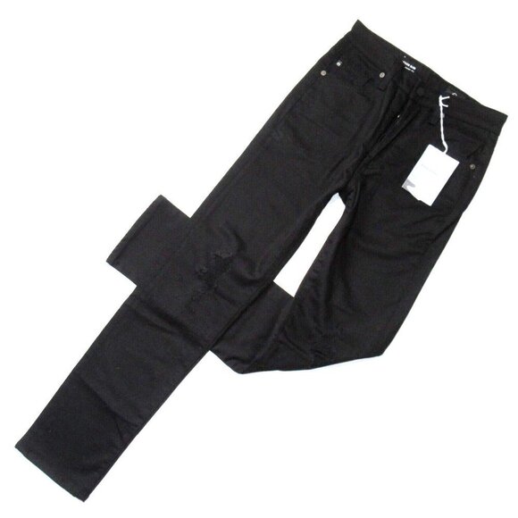 NWT Adriano Goldschmied AG Alexxis Slim in Blackboard Destroyed Jeans 26 - Picture 1 of 9
